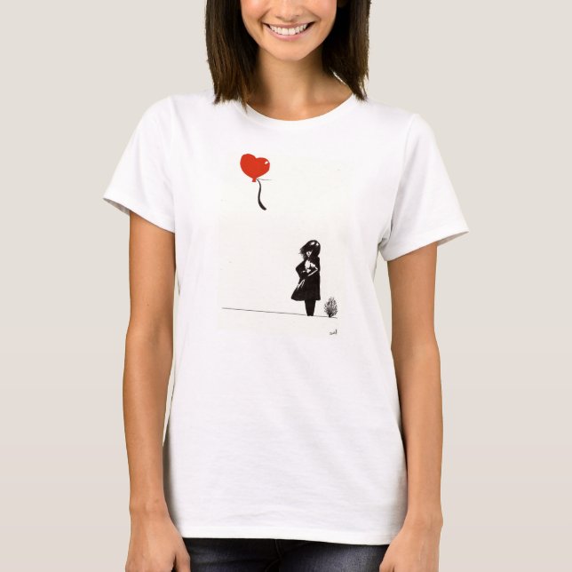 Camiseta Modern Bansky Girl (Frente)