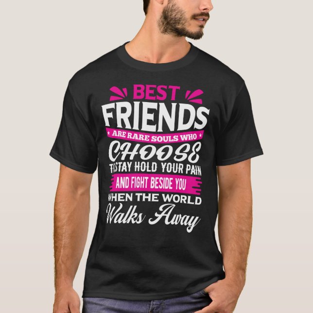 Camiseta Modern Best Friend Typography (Frente)