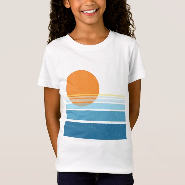 Camiseta Modern California Sunrise (Frente)