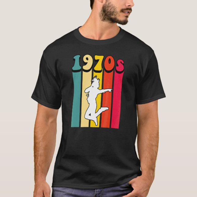 Camiseta Modern Dance Retro Da Década De 70 Volta À Imagem  (Frente)