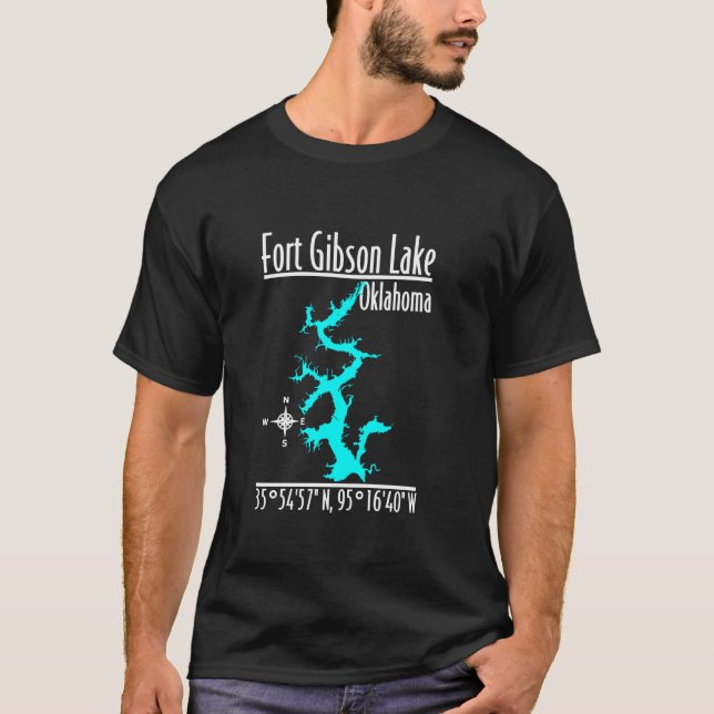 Camiseta Modern Fort Gibson Lake - Oklahoma (Frente)