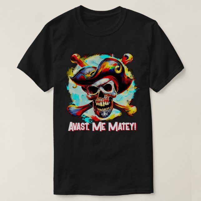 Camiseta Modern Jolly Roger (Frente do Design)
