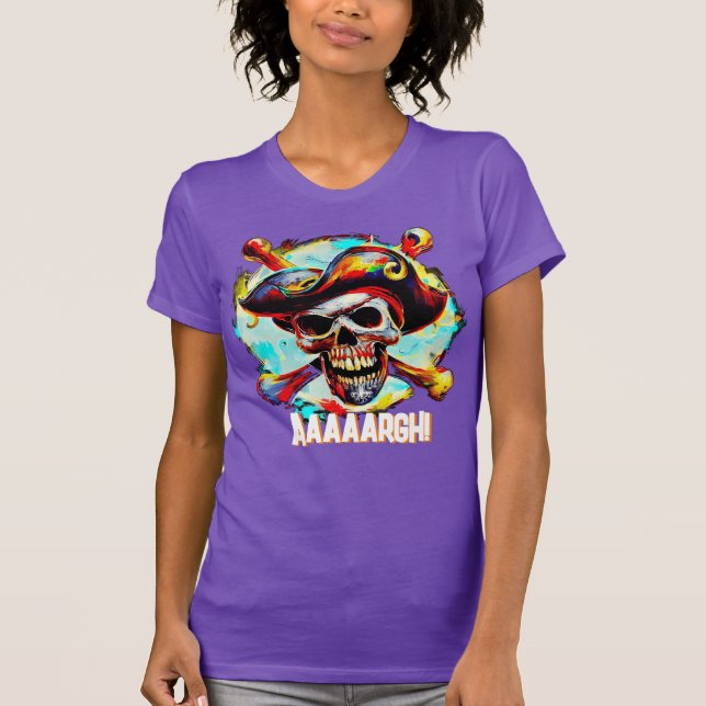 Camiseta Modern Jolly Roger T-Shirt (Frente)