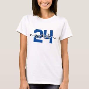 Camiseta Modern Senior Swash 2024 em Azul Escuro
