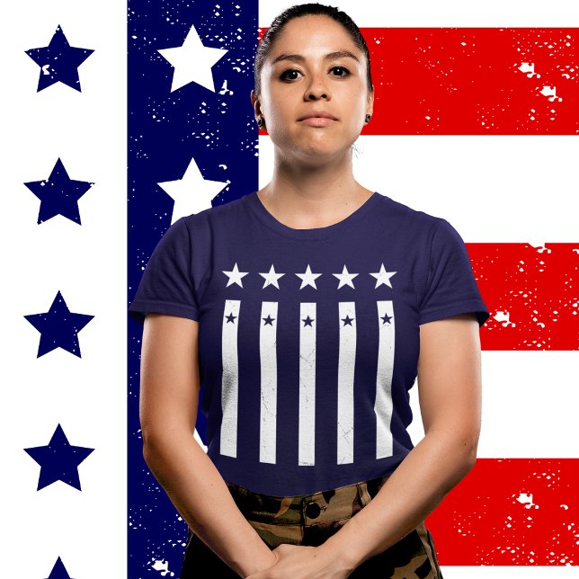 Camiseta Modern Star Army (Criador carregado)