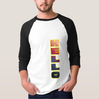 Camiseta Modern Vertical Hello Graphic T-Shirt