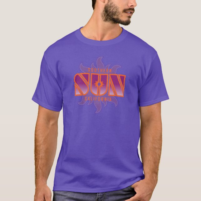Camiseta Modern Vintage Purple So-Cal Sun (Frente)