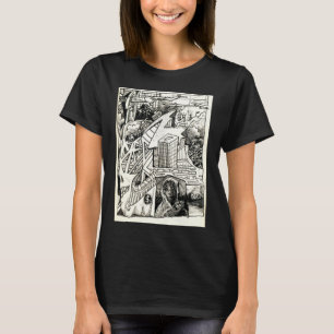 Camiseta "Modern Warfare" desenho a tinta T-shirt