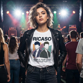 Camiseta Modern World Tour 2026 Ricaso Música Fictícia