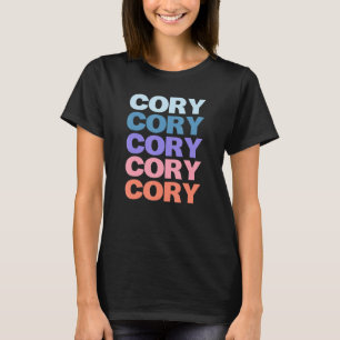 Camiseta Moderna Cory de Texto Repetido