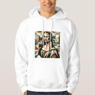 Camiseta Moderna da Mona Lisa em Estilo de Vitral