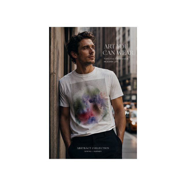 Camiseta Moderna de Aquarela (Criador carregado)