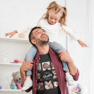 Camiseta Moderna de Colagem de Fotos   Primeiro Di