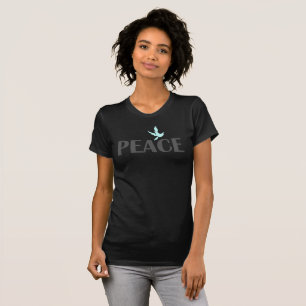 Camiseta moderna de pombo minimalista simples Paz