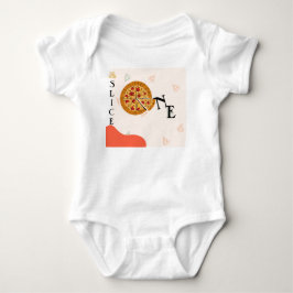 Camiseta Moderna Desarrumada Fatia Bebê Fatia Pizz