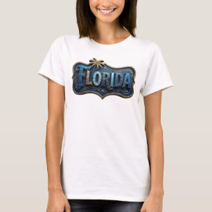 Camiseta Moderna Gold FLORIDA Statement