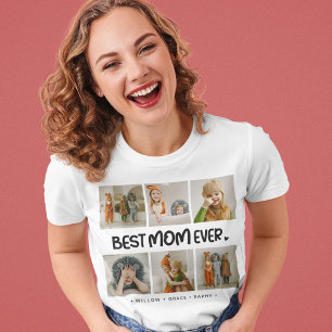Camiseta Moderna 'MELHOR MÃE DO MUNDO' 6 Fotos
