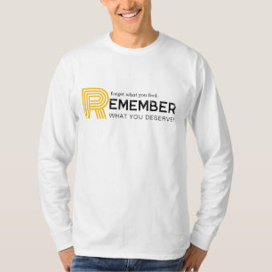 Camiseta moderna motivacional laranja com tipograf