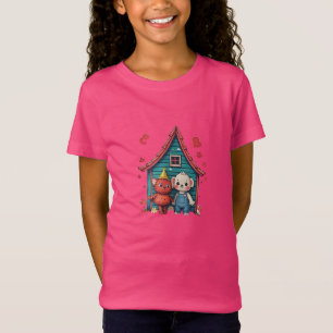 Camiseta moderna para raparigas