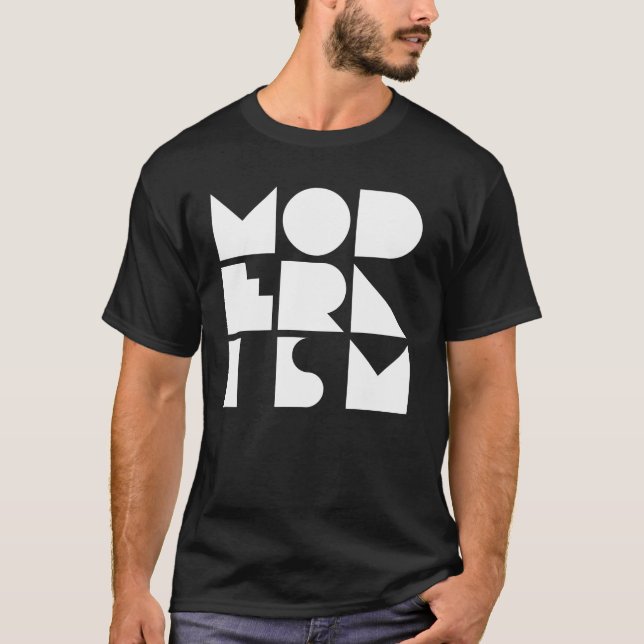 Camiseta Modernism bold logo design (Frente)