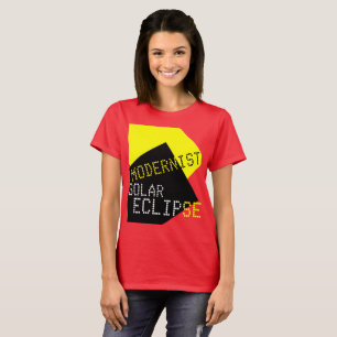 Camiseta Modernista Solar Eclipse Engraçado personalizáve