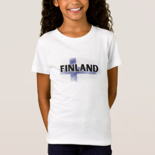 Camiseta Moderno Amor Finlândia Sinalizador Helsinki Souven