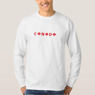 Camiseta Moderno canadense - País canadense Flag Souvenir