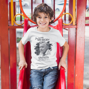 Camiseta Moderno   Crianças   Vovô Foto Memorial T-Shirt
