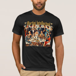 Camiseta Moderno de Meados do Século Os Intelectuais Martin
