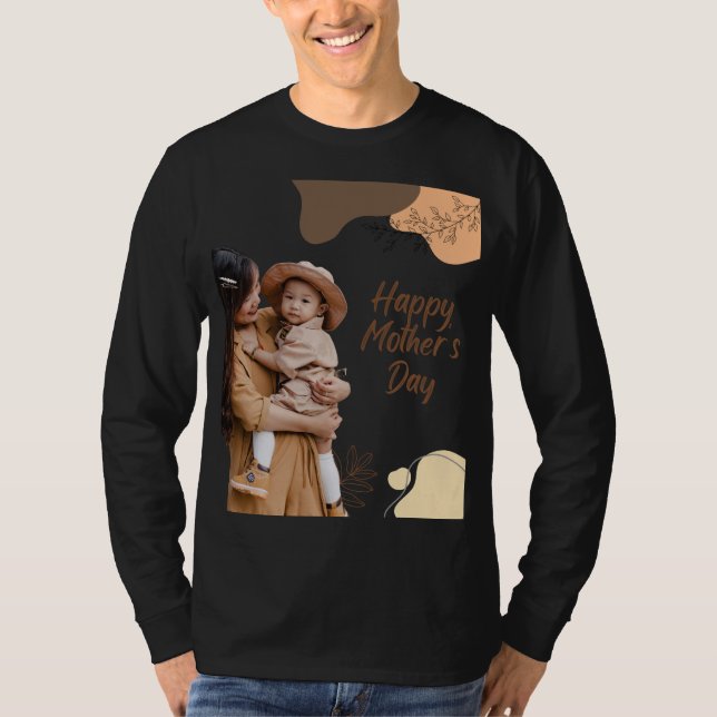 Camiseta Moderno Dia das Mães Elegante (Frente)