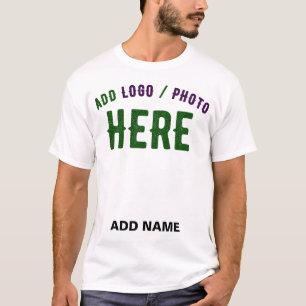 CAMISETA MODERNO ESTILOSO PERSONALIZÁVEL BRANCO VERIFICADO