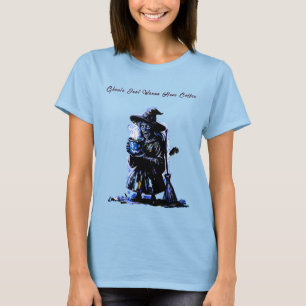 Camiseta Moderno - Fantasmas - Café - Bruxa