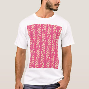 Camiseta Moderno Floral: Padrão de Na moda.