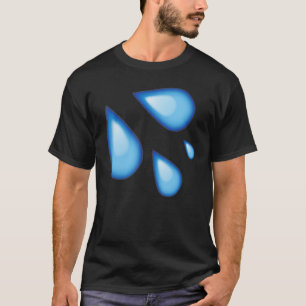 Camiseta Moderno Gotejamento Água Pingando Gráfico Fofo Voa