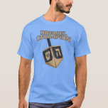 Camiseta Moderno Hanukkah Cute Dreidel Champion<br><div class="desc">Celebre Chanucá com orgulho e humor enquanto se reúne com toda a família. Este design gráfico do festival faz um presente perfeito para os feriados. Seja para seu vizinho,  família,  marido,  tio ou namorado</div>