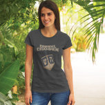 Camiseta Moderno Hanukkah Funny Dreidel Champion Mãe<br><div class="desc">Celebre Chanucá com orgulho e humor enquanto se reúne com toda a família. Este design gráfico do festival faz um presente perfeito para os feriados. Seja para seu vizinho,  família,  marido,  tio ou namorado</div>