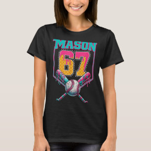 Camiseta Moderno Mason 67 Mem Sorvete Gotejamento Beisebol