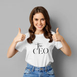 Camiseta Moderno Mínimo O CEO Preto<br><div class="desc">Moderno Mínimo O CEO Preto</div>