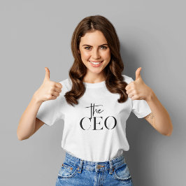 Camiseta Moderno Mínimo O CEO Preto