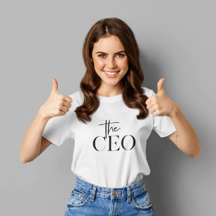 Camiseta Moderno Mínimo O CEO Preto