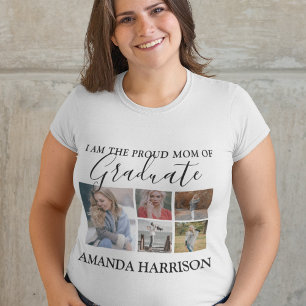 Camiseta Moderno Personalizado 5 Fotos Graduação