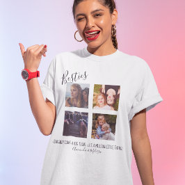 Camiseta Moderno | Personalizado | Amigas | 4 Fotos