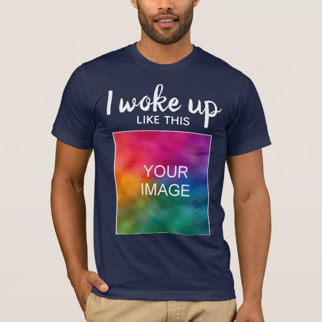 Camiseta Moderno Sarcástico Engraçado Eu Acordei Como Este  (Frente)
