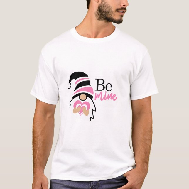 Camiseta Moderno seja meu gnomo rosa (Frente)