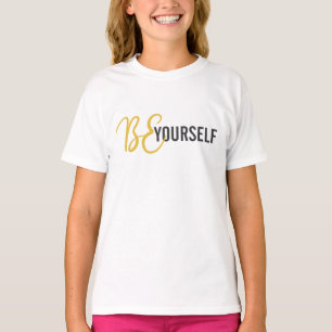 Camiseta Moderno, simples, gráfico urbano de Seja você mesm