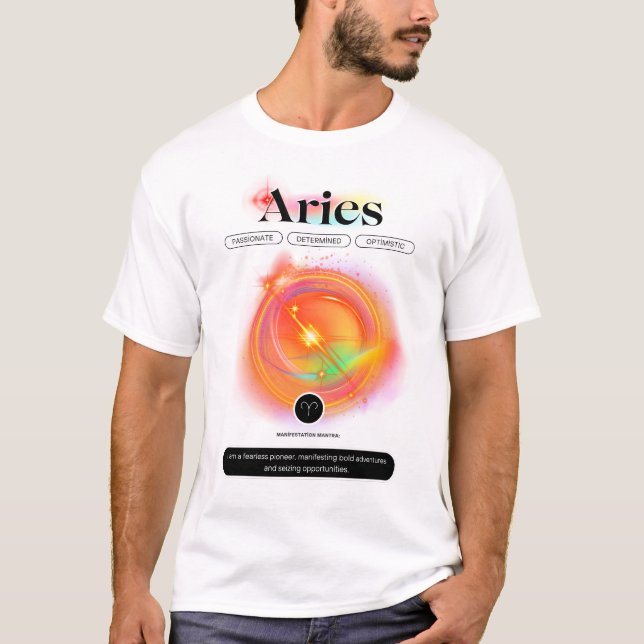 Camiseta Moderno - Sinal Zodiac - Cota ARIES | Elemento Fog (Frente)