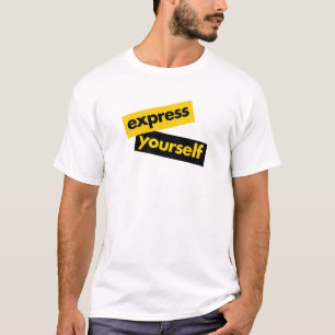 Camiseta Moderno, vibrante, gráfico ousado de Expresse-se