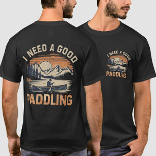 Camiseta Moderno Vintage Preciso De Um Bom Caiaque Para Rem