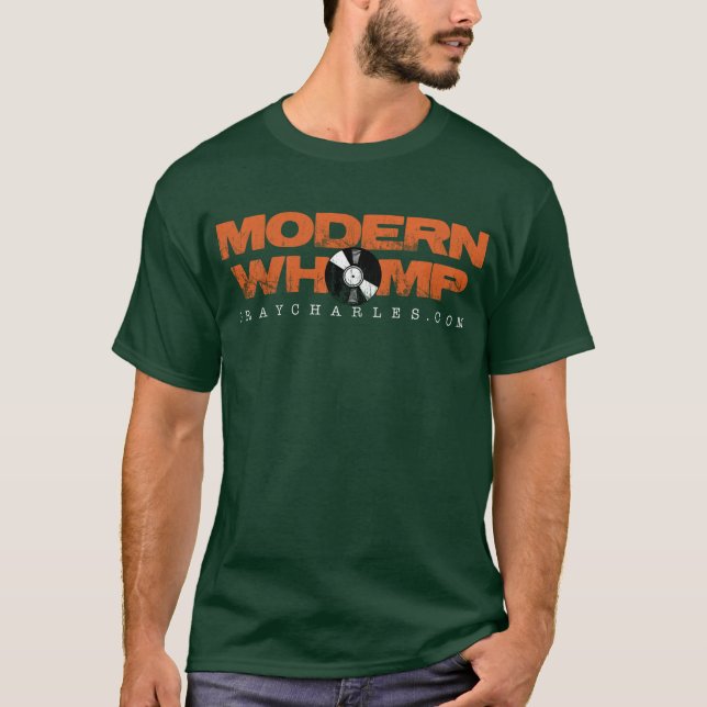 Camiseta Moderno Whomp - o T verde (Frente)