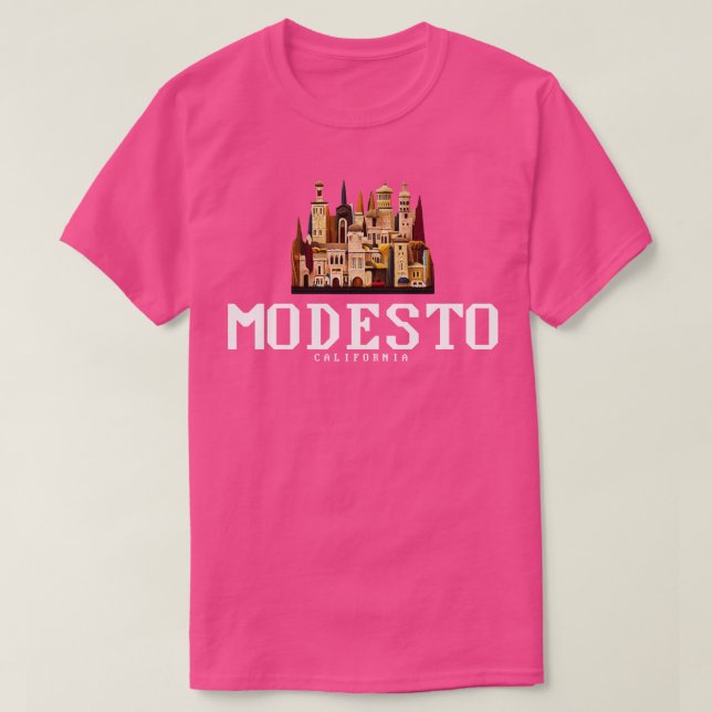 Camiseta Modesto Califórnia (Frente do Design)